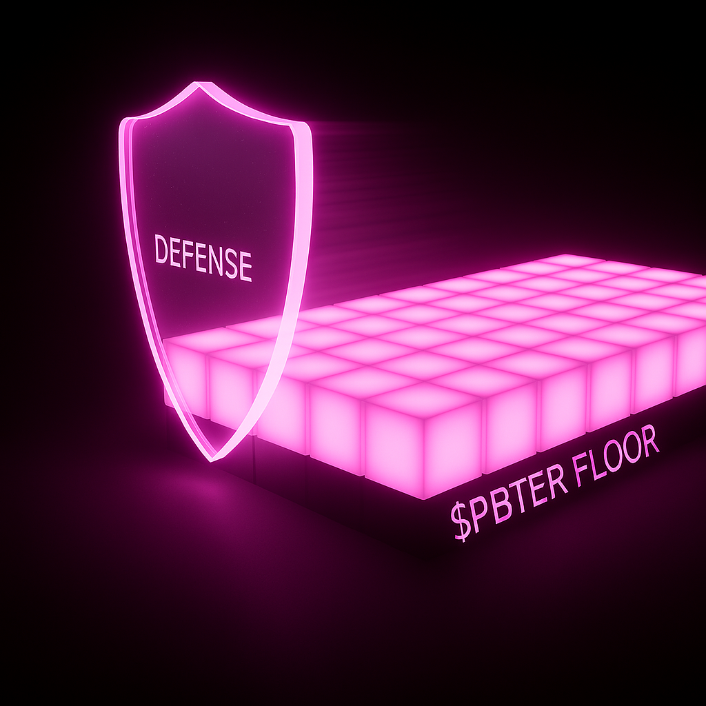 Defensive shield protecting the token price floor